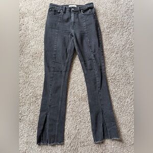 Vtg Abercrombie & Fitch high rise split-ankle black beans 27/4